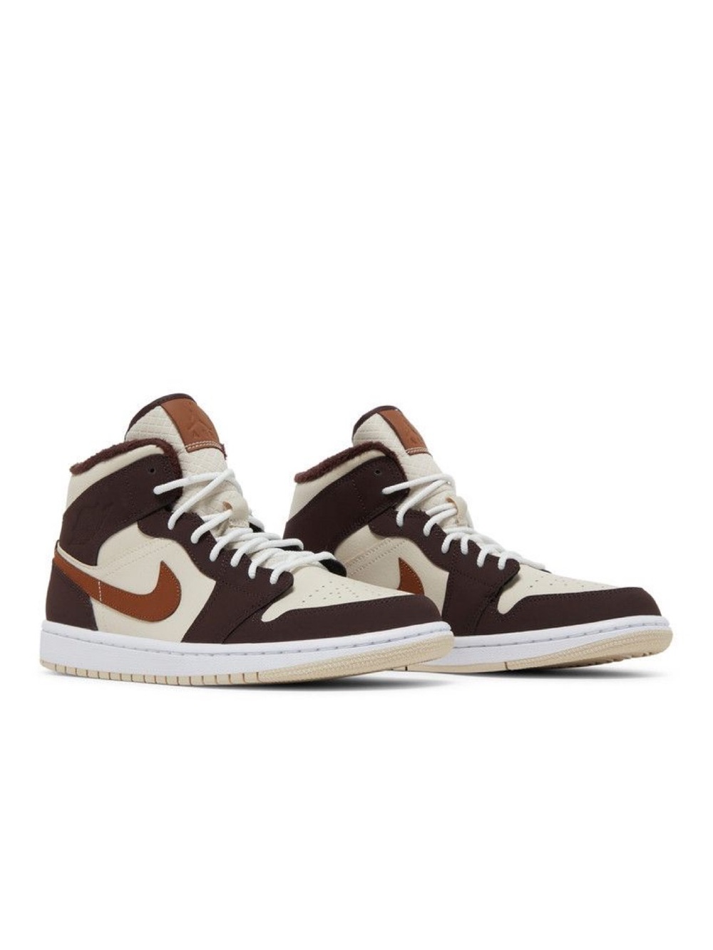 Nike Air Jordan 1 Mid SE Women’s  Sneakers Cream Dark Chocolate